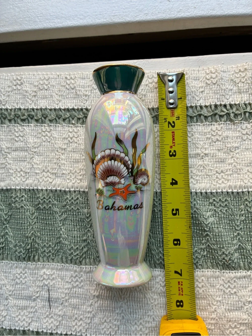 Bahamas Iridescent Shell Decorative Vase